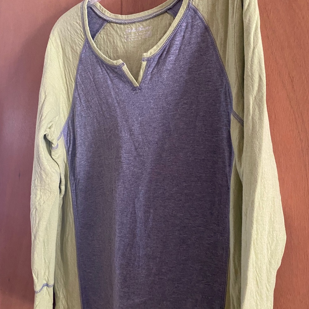 Eddie Bauer Olive Long Sleeve Top